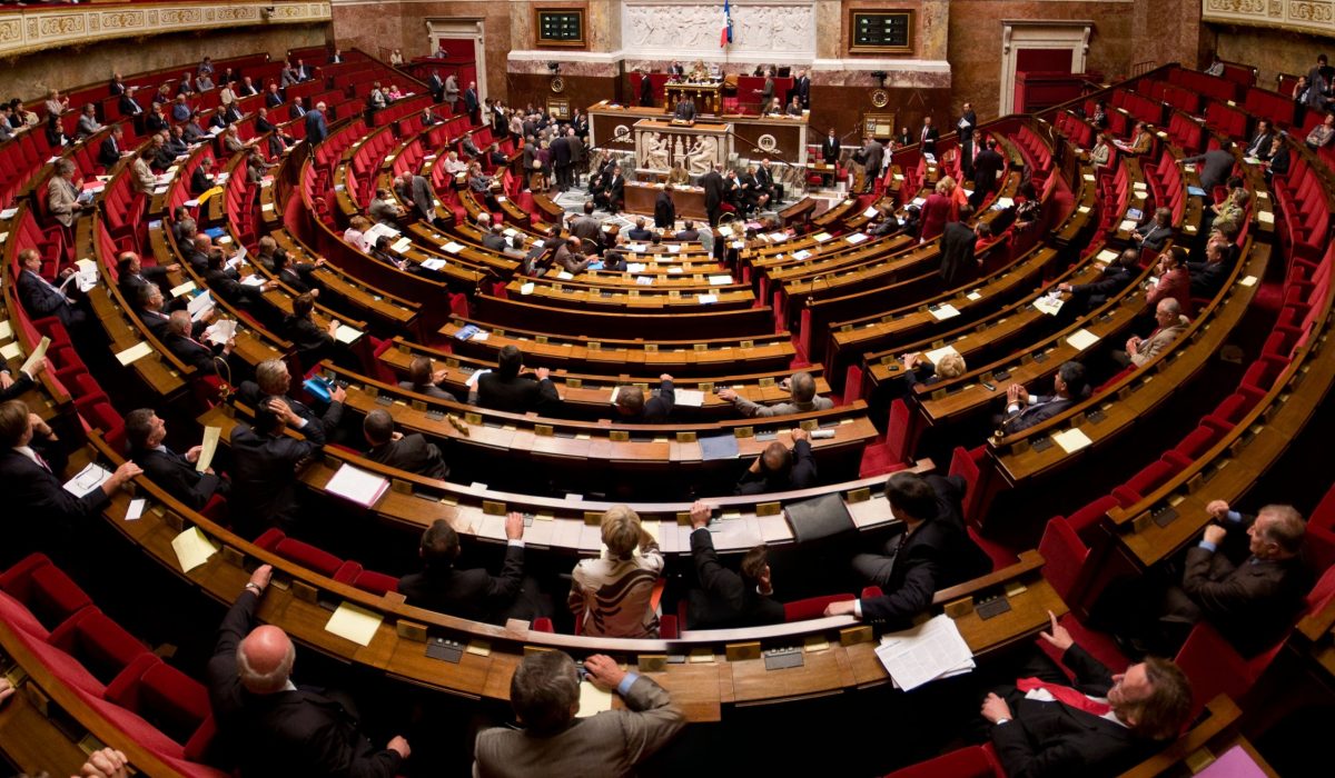 Hémicycle de l'Assemblée Nationale, 2009.