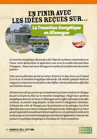 En finir avec les idées reçues sur... La Transition énergétique en Allemagne
