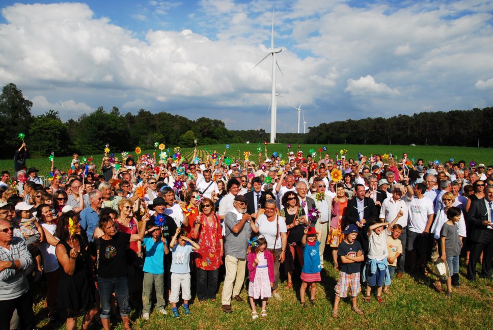 Inauguration des eoliennes citoyennes de Beganne