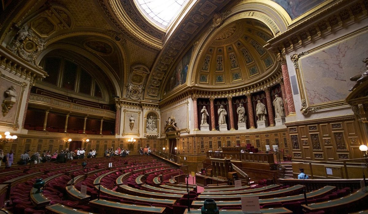 L'hémicycle du Sénat français