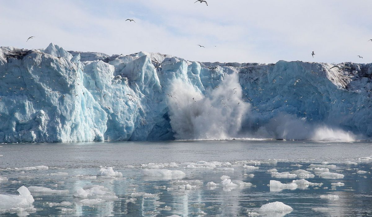 Glacier de Monacobreen, Svalbard, Arctique