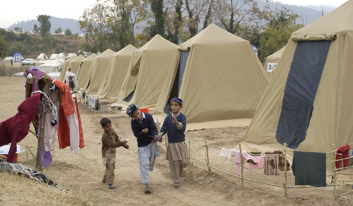 Camp de réfugiés au Pakistan