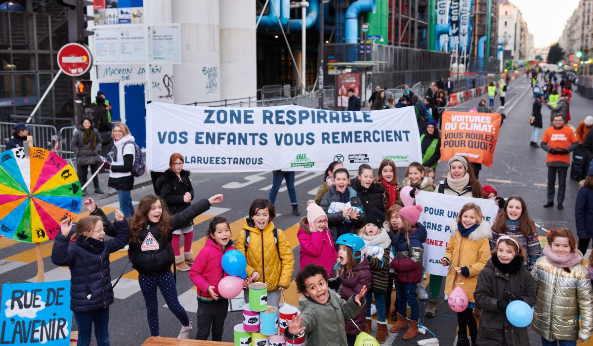 Mobilisation contre la pollution de l'air à paris le 21 Janvier - Crédit photo Le DuQ