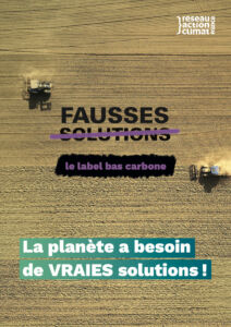 Couverture Label Bas Carbone Fausse Solution