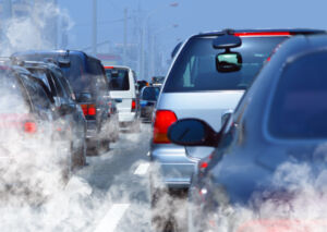 Pollution,Of,Environment,By,Combustible,Gas,Of,A,Car
